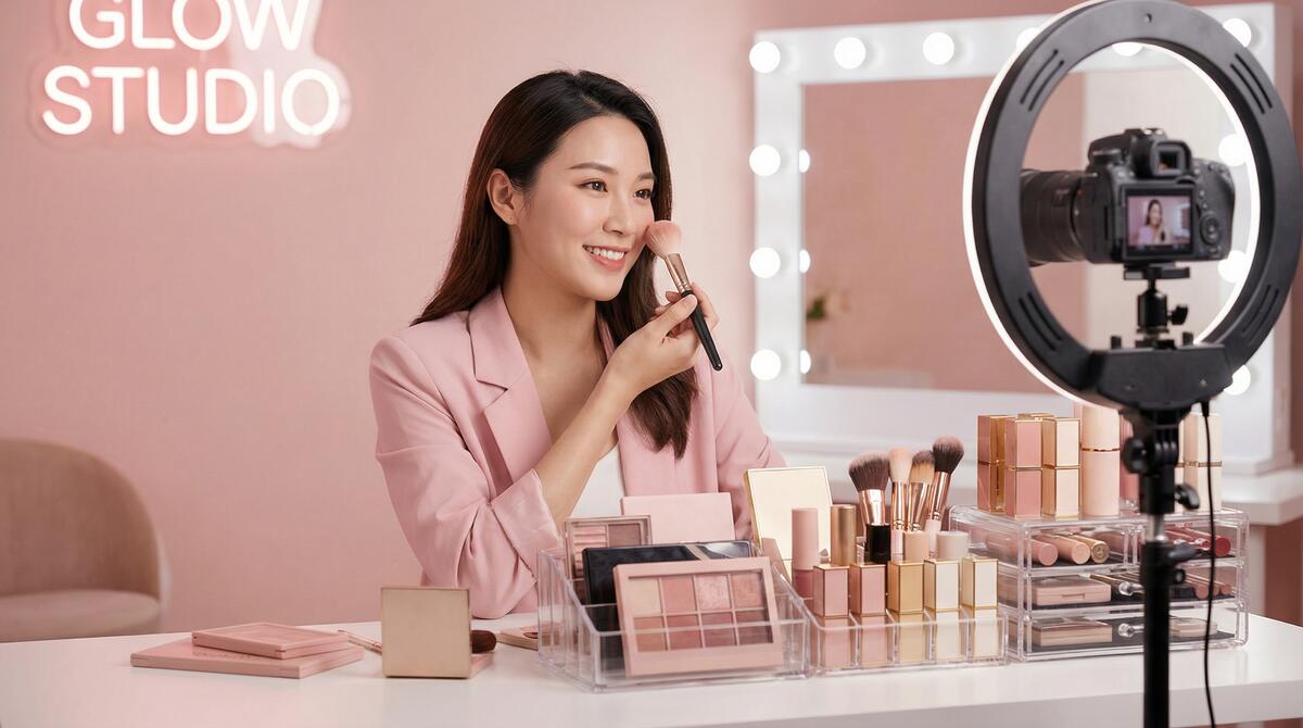 17c一起草美妆视频教程